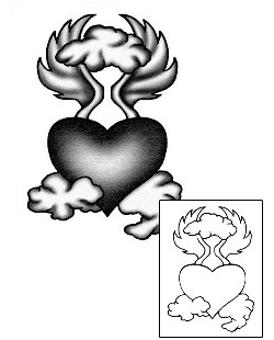 Heart Tattoo Heart In The Clouds Tattoo