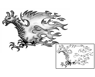 Fire – Flames Tattoo Mythology tattoo | ANF-00237