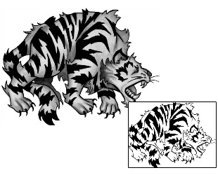 Tiger Tattoo Animal tattoo | ANF-00368
