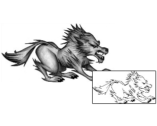 Wolf Tattoo Animal tattoo | ANF-00383