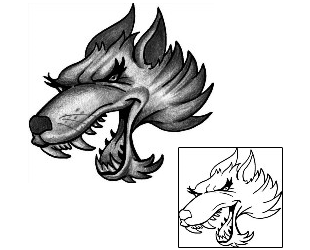 Wolf Tattoo Animal tattoo | ANF-00384