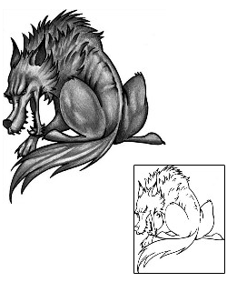 Wolf Tattoo Animal tattoo | ANF-00387
