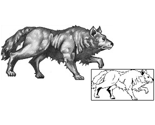 Wolf Tattoo Animal tattoo | ANF-00396