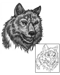 Wolf Tattoo Animal tattoo | ANF-00398