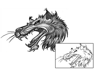 Wolf Tattoo Animal tattoo | ANF-00413