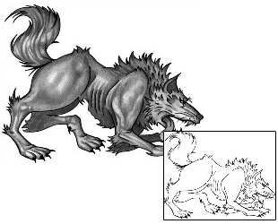 Wolf Tattoo Animal tattoo | ANF-00416
