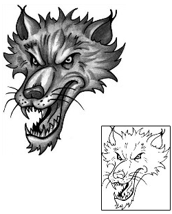 Wolf Tattoo Animal tattoo | ANF-00418