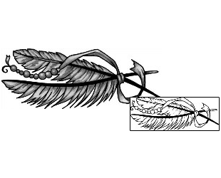 Feather Tattoo Miscellaneous tattoo | ANF-00574