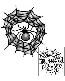 Spider Web Tattoo Insects tattoo | ANF-00906