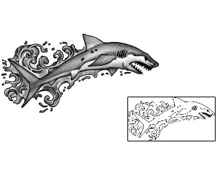 Fish Tattoo Marine Life tattoo | ANF-01089