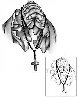 Rosary Beads Tattoo Religious & Spiritual tattoo | ANF-01277
