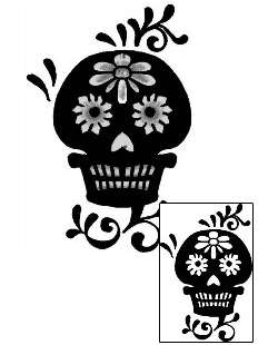 Day of the Dead Tattoo Ethnic tattoo | ANF-01628