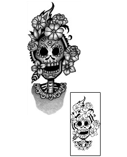Day of the Dead Tattoo Ethnic tattoo | ANF-01635