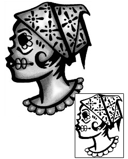 Day of the Dead Tattoo Ethnic tattoo | ANF-01648