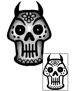 Day of the Dead Tattoo Ethnic tattoo | ANF-01650