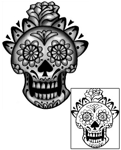 Day of the Dead Tattoo Ethnic tattoo | ANF-01652