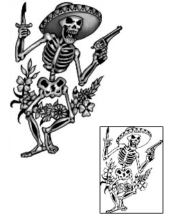 Day of the Dead Tattoo Ethnic tattoo | ANF-01653