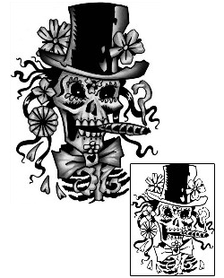 Day of the Dead Tattoo Ethnic tattoo | ANF-01654