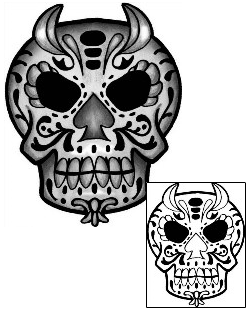Day of the Dead Tattoo Ethnic tattoo | ANF-01661