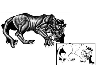 Panther Tattoo Animal tattoo | ANF-01739