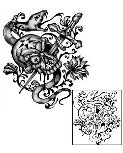 Reptile Tattoo Horror tattoo | ANF-01826