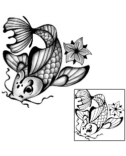 Fish Tattoo Marine Life tattoo | ANF-01844