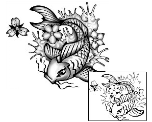 Fish Tattoo Marine Life tattoo | ANF-01858