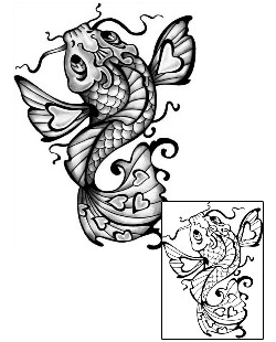 Asian Tattoo Marine Life tattoo | ANF-01862