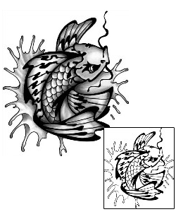 Asian Tattoo Marine Life tattoo | ANF-01865