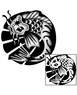 Fish Tattoo Marine Life tattoo | ANF-01877