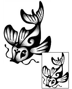 Koi Tattoo Marine Life tattoo | ANF-01890