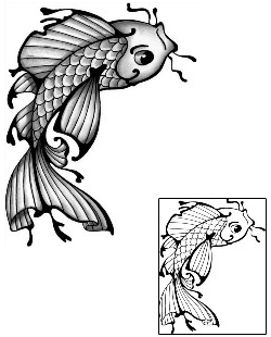 Fish Tattoo Marine Life tattoo | ANF-01896