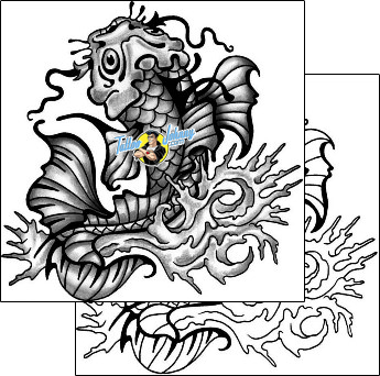 Fish Tattoo marine-life-fish-tattoos-anibal-anf-01900