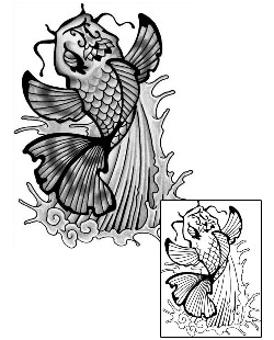 Asian Tattoo Marine Life tattoo | ANF-01903