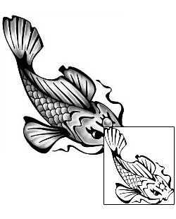 Asian Tattoo Marine Life tattoo | ANF-01912