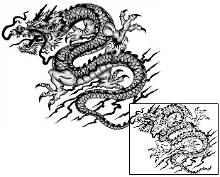Asian Tattoo Mythology tattoo | ANF-02019
