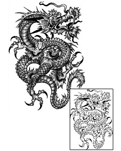 Asian Tattoo Mythology tattoo | ANF-02046