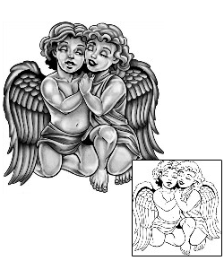 Angel Tattoo Religious & Spiritual tattoo | ANF-02500