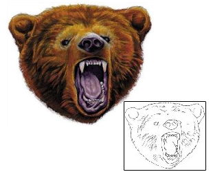 Bear Tattoo Horror tattoo | APF-00097
