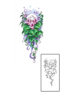 Moon Tattoo Plant Life tattoo | APF-00099