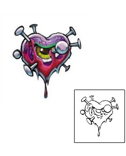 Heart Tattoo Nailed Heart Tattoo