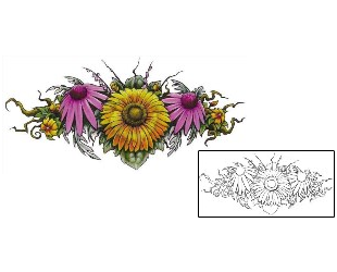 Sunflower Tattoo Specific Body Parts tattoo | APF-00121