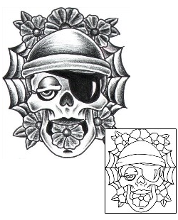 Pirate Tattoo Miscellaneous tattoo | AQF-00012
