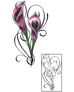 Calla Lily Tattoo Plant Life tattoo | AQF-00030