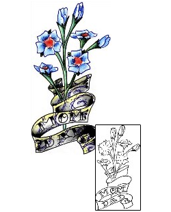 Banner Tattoo Plant Life tattoo | ARF-00017