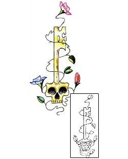 Skull Tattoo Plant Life tattoo | ARF-00040