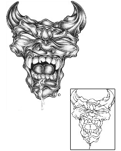 Devil - Demon Tattoo Horror tattoo | ATF-00024