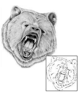 Bear Tattoo Animal tattoo | AUF-00002