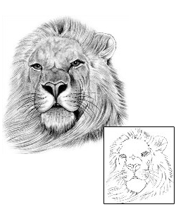 Lion Tattoo Animal tattoo | AUF-00006