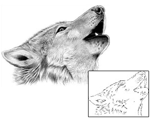 Wolf Tattoo Animal tattoo | AUF-00010